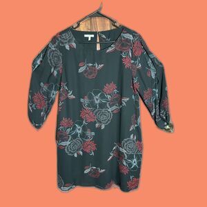 Maurices Women’s Floral Print Long Sleeve Shift Dress